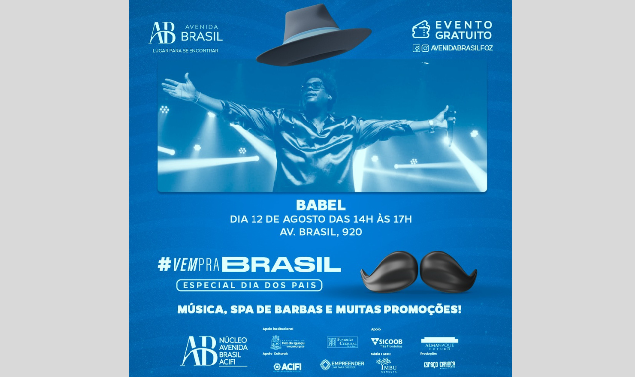 “#VEMPRABRASIL” traz apresentações artísticas e barbearia gratuita na Avenida Brasil