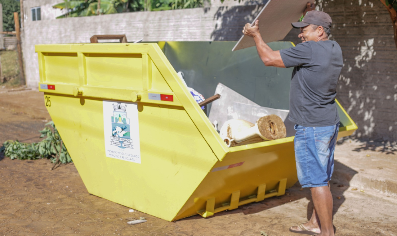 Solicitação de caçambas comunitárias deve ser feita via Protocolo Geral da Prefeitura