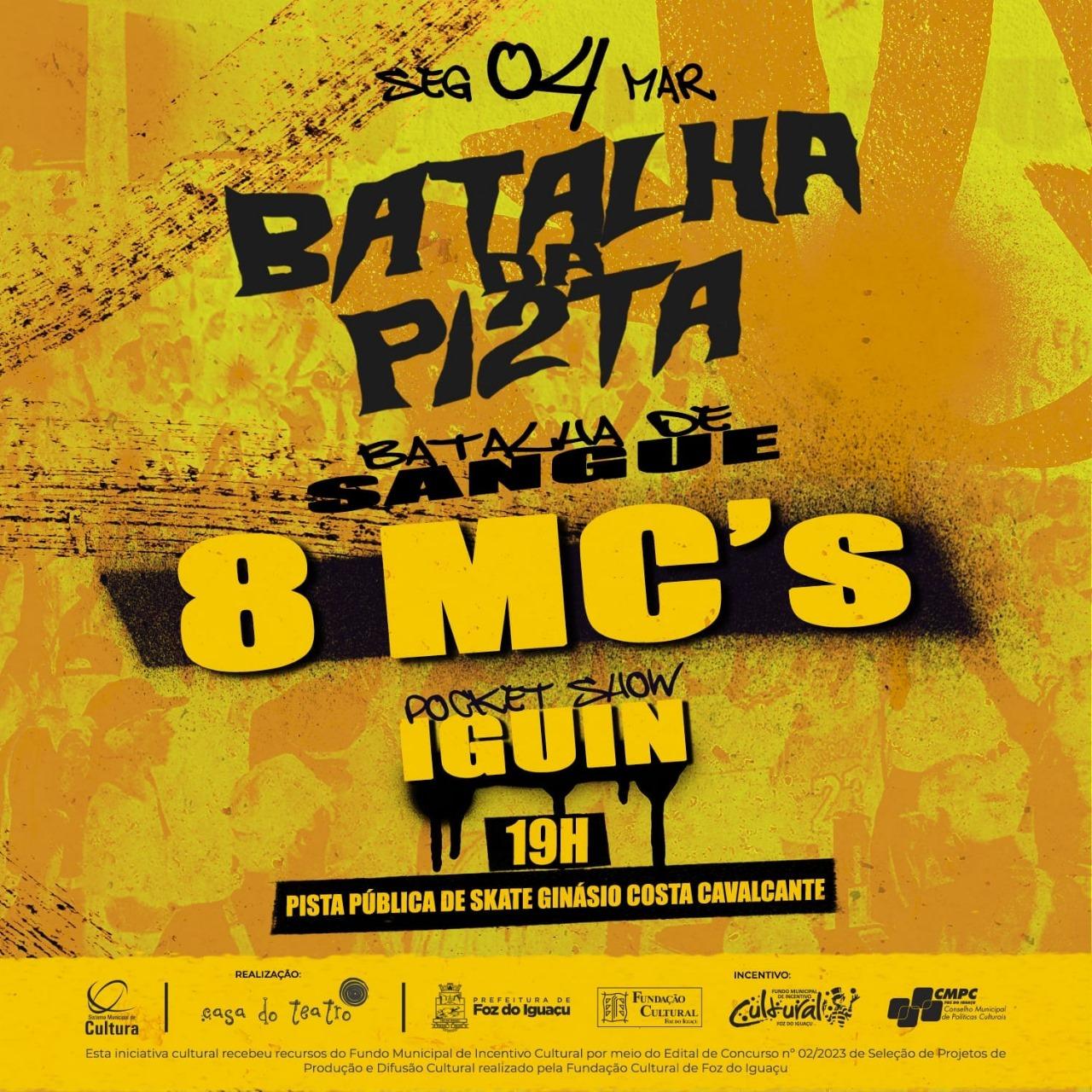 Batalha da Pista abre temporada na rima do hip-hop em Foz do Iguaçu