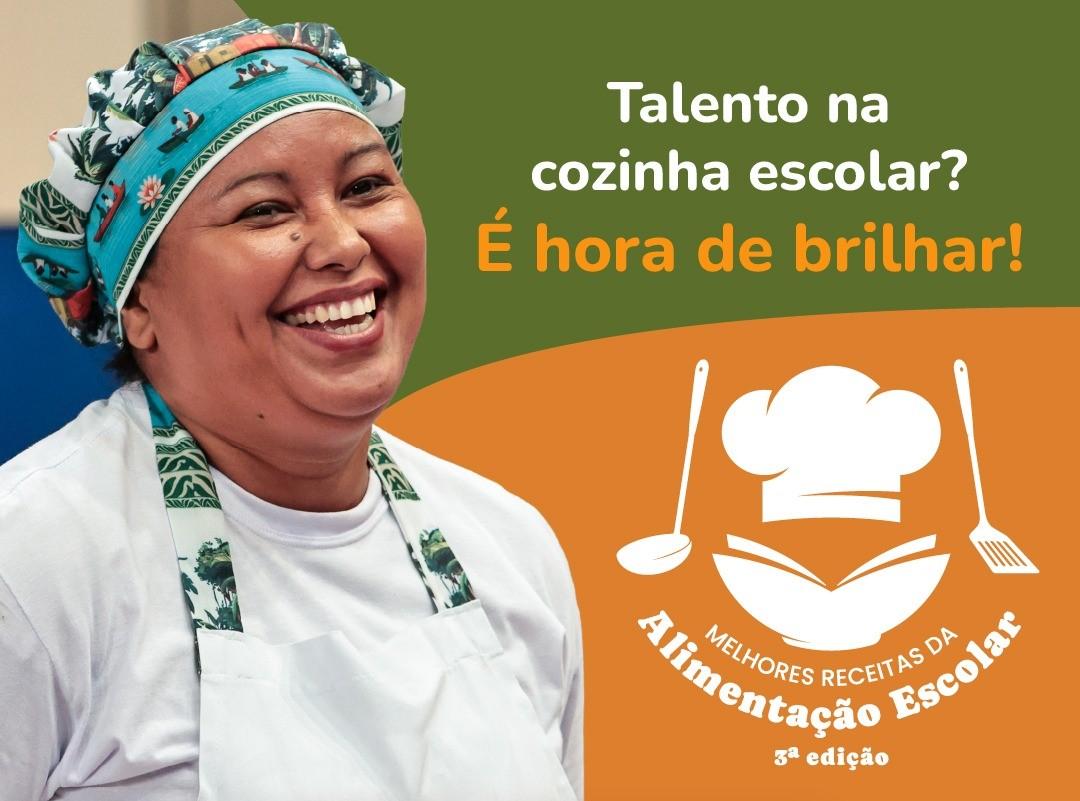 Abertas as inscrições para o 3º Concurso Melhores Receitas da Alimentação Escolar