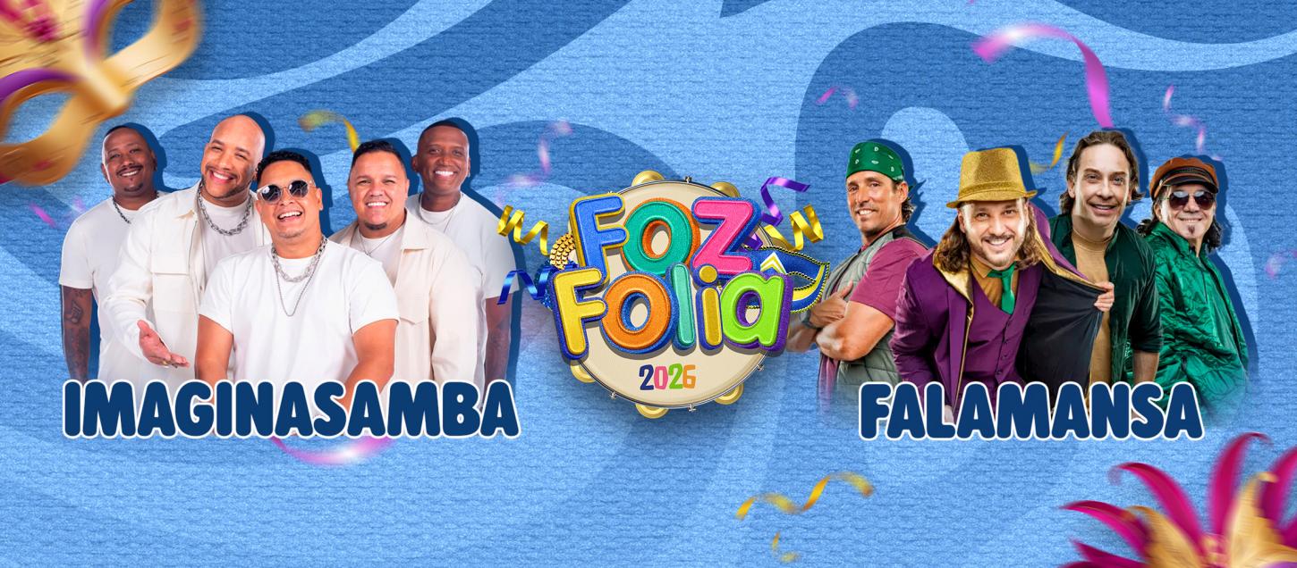 Com Falamansa, Imaginasamba e artistas locais, FozFolia anima o carnaval