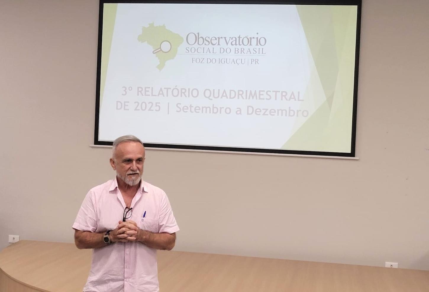 Jaime Nascimento, presidente do Observatório Social em Foz