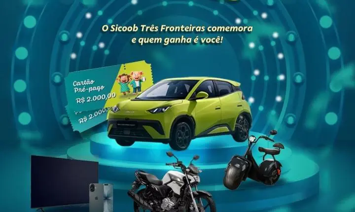 Sicoob Três Fronteiras realiza sorteio da promoção “25 que Premia” nesta segunda-feira